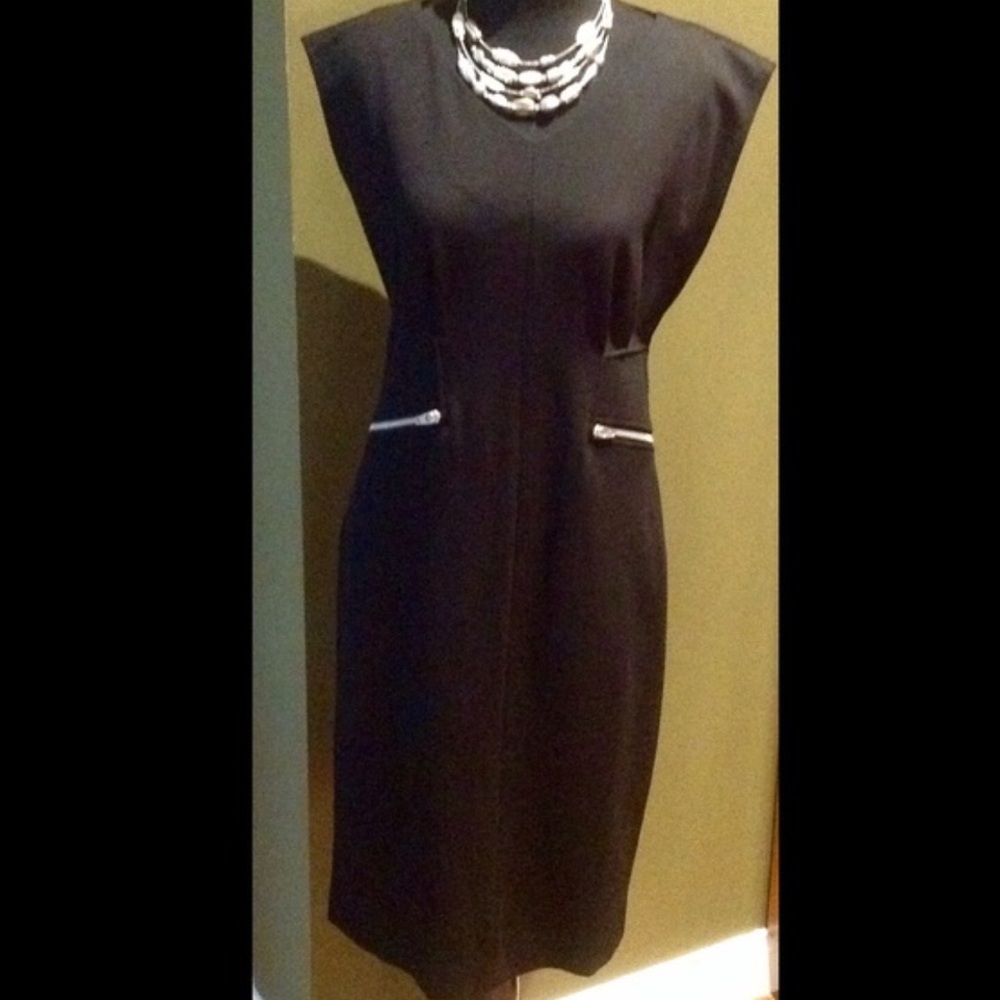 Chico’s Black Ponte Knit Dress